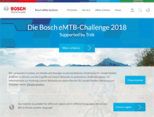 Tablet Screenshot of bosch-ebike.com